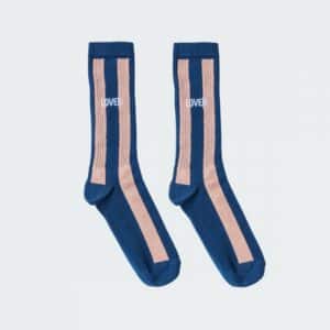 CHAUSSETTES lover marine rose 36/40 - Félicie aussi