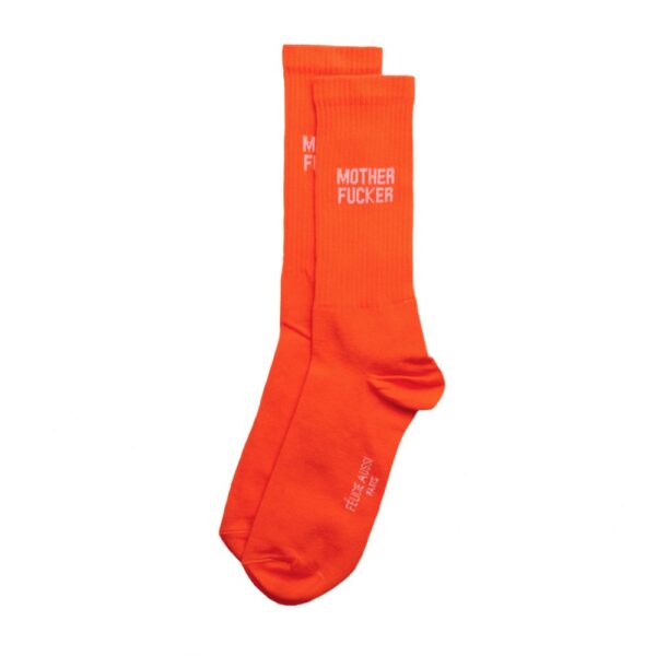 CHAUSSETTES mother fucker orange 40/45 - Félicie aussi