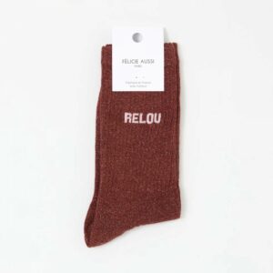 CHAUSSETTES relou paillettes rouille 36/40 - Félicie aussi