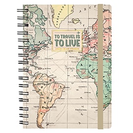 CAHIER notebook spiral A5 Travel - Legami