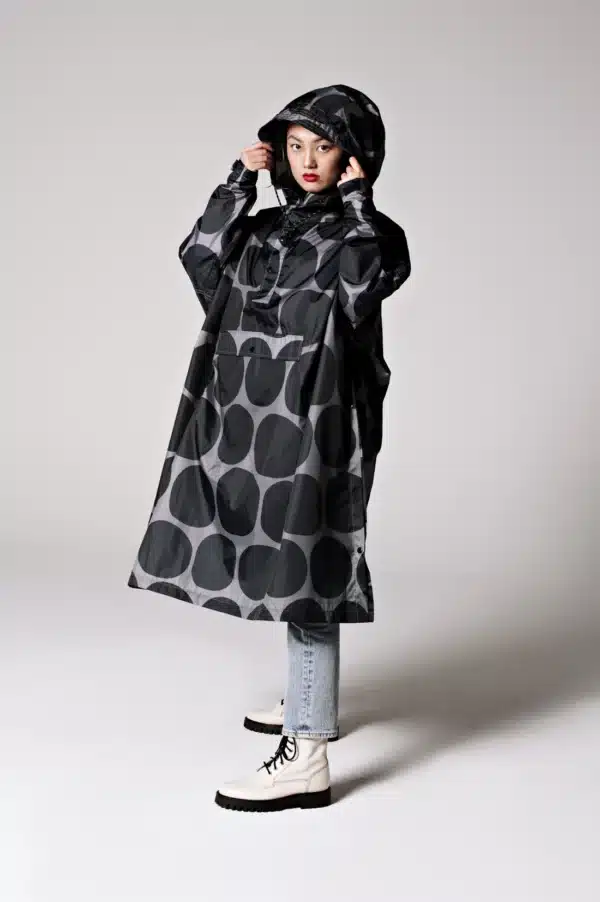 PONCHO black polka - Rainkiss
