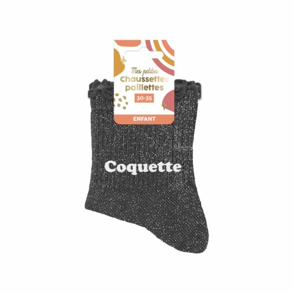 CHAUSSETTES paillettes coquette 30-35