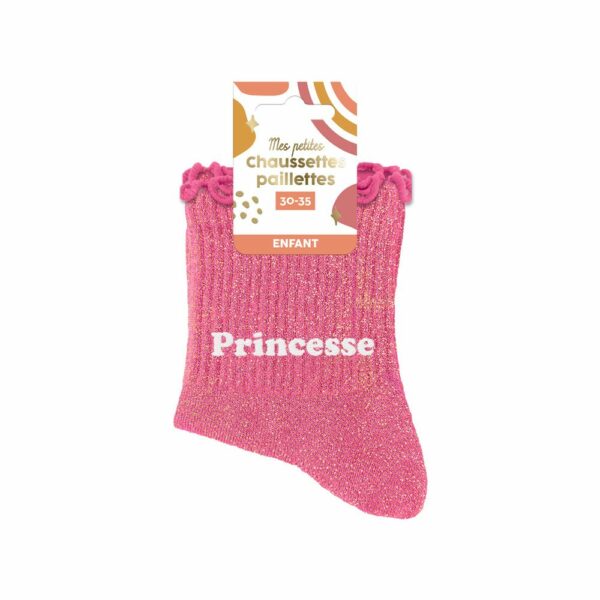CHAUSSETTES paillettes princesse 30-35