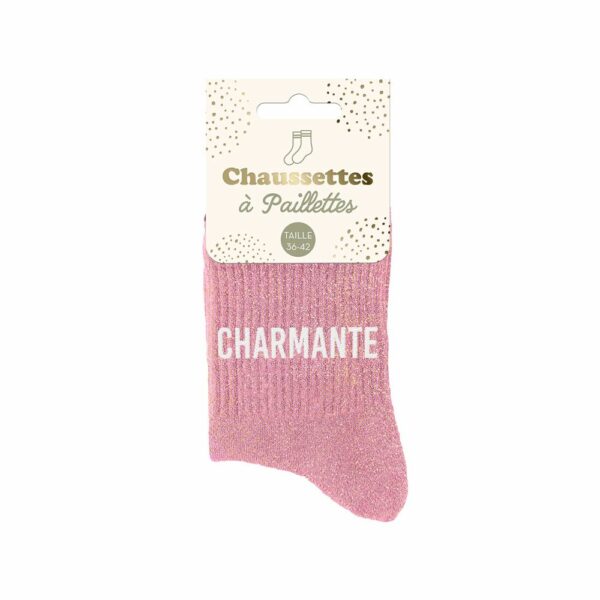 CHAUSSETTES paillettes charmante 36-42