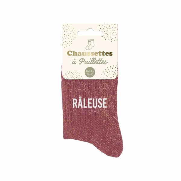 CHAUSSETTES paillettes râleuse 36-42