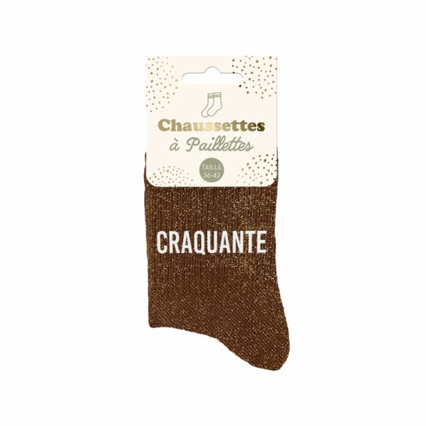 CHAUSSETTES paillettes craquante 36-42