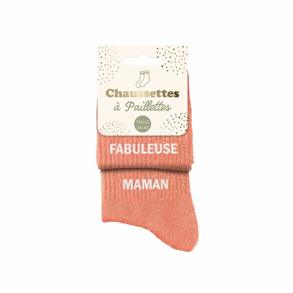 CHAUSSETTES paillettes fabuleuse maman 36-42