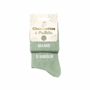CHAUSSETTES paillettes mamie d'amour 36-42
