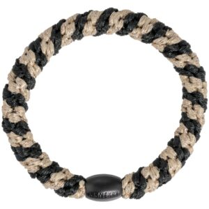 KKNEKKI black beige glitter stripe