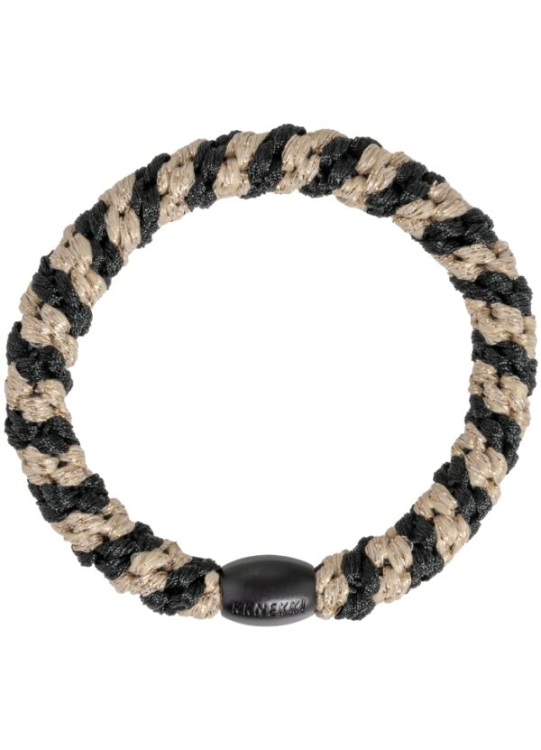 KKNEKKI black beige glitter stripe