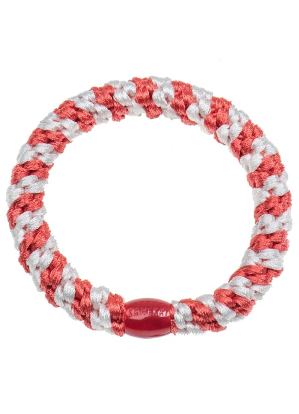 KKNEKKI white deep coral stripe