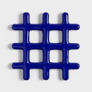 DESSOUS de plat bleu 19x19