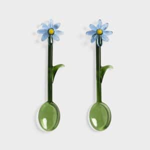 CUILLERES flora bleue lot de 2 - &Klevering