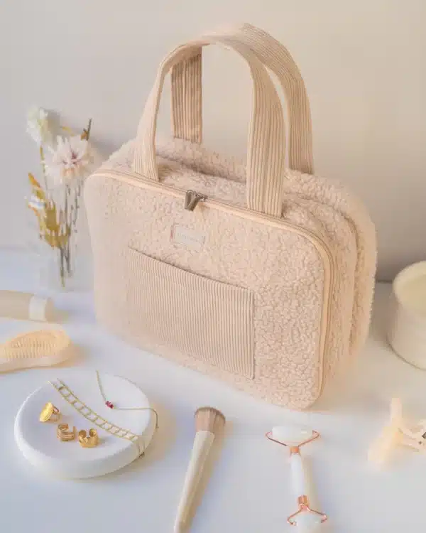 TROUSSE de toilette beige Debbie - Flamingueo