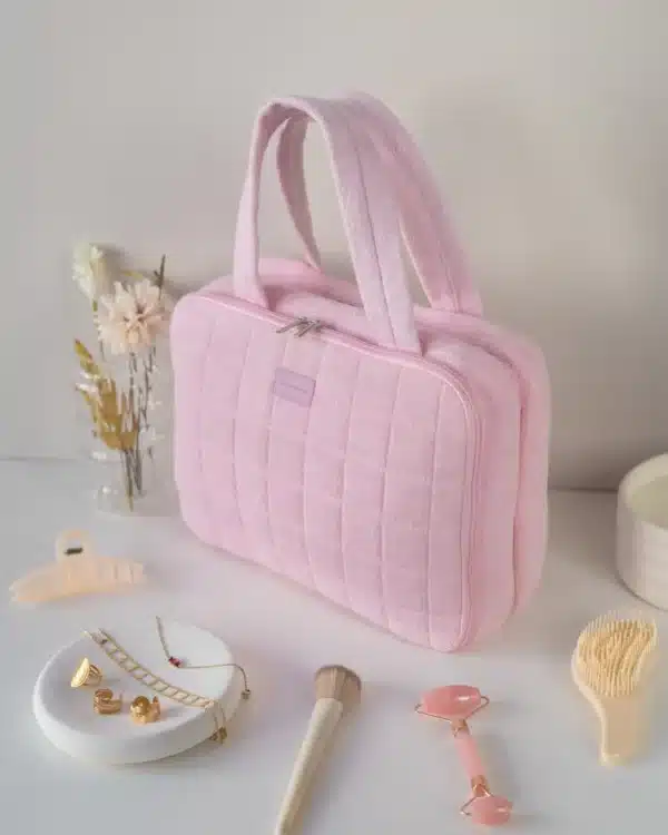 TROUSSE de toilette rose Harley - Flamingueo