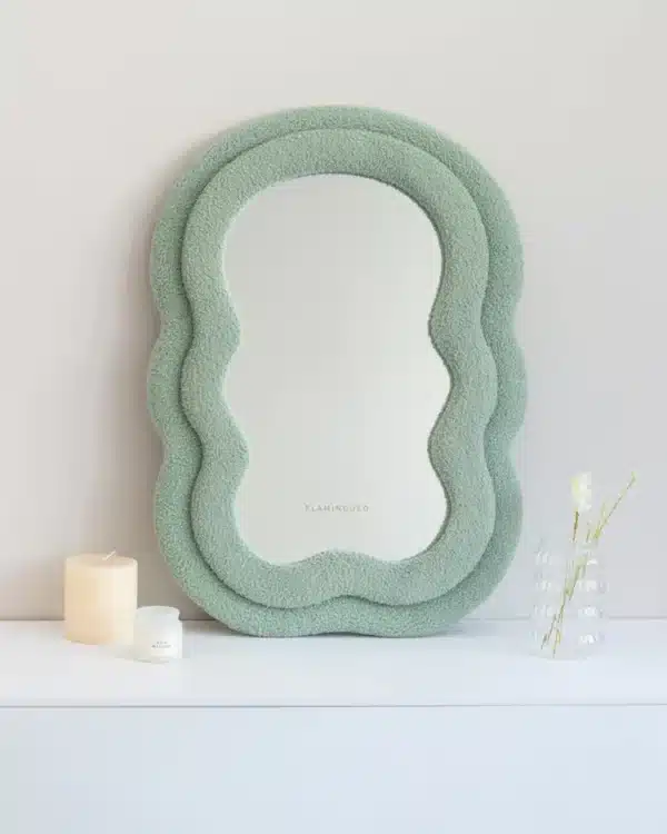 MIROIR de courtoisie Teddy vert Charlie - Flamingueo