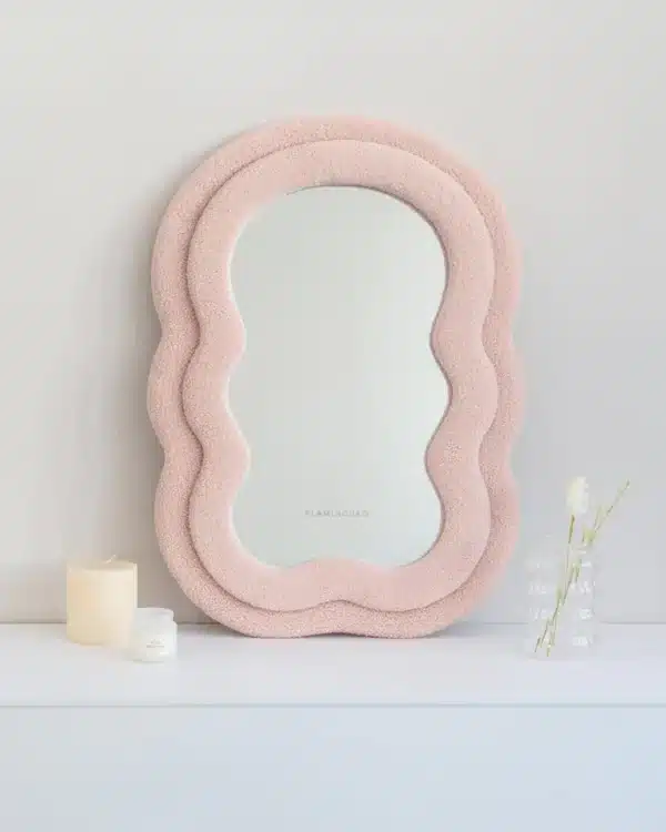 MIROIR de courtoisie Teddy rose Charlie - Flamingueo