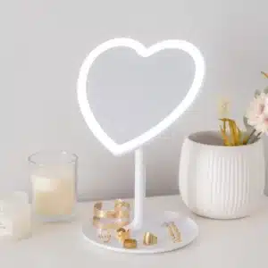 MIROIR LED cœur Zoé - Flamingueo