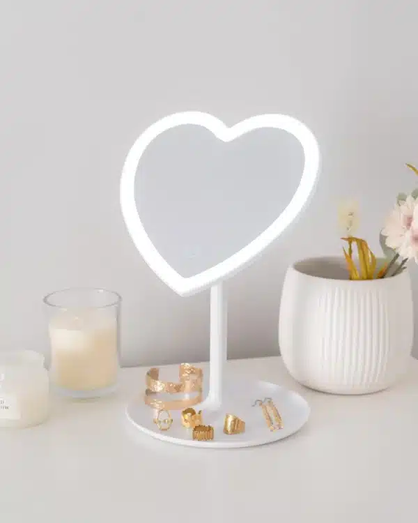 MIROIR LED cœur Zoé - Flamingueo
