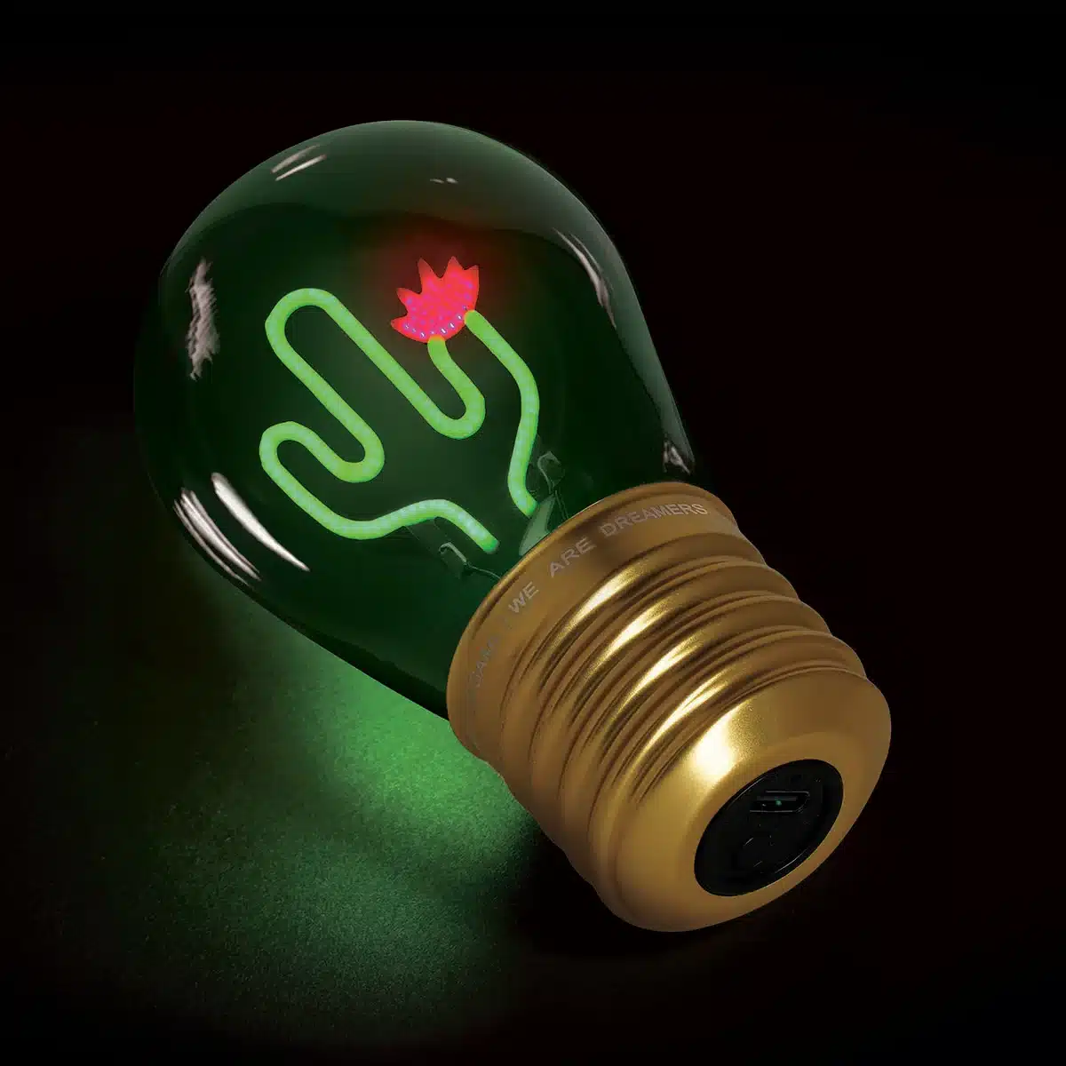 Lampe décorative de table en forme d’ampoule Cactus - Legami