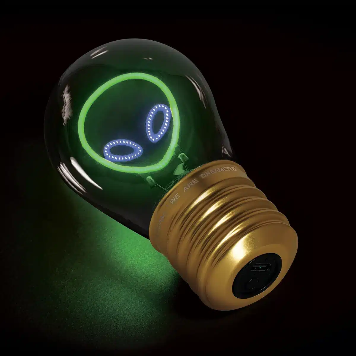 Lampe décorative de table en forme d’ampoule Alien - Legami