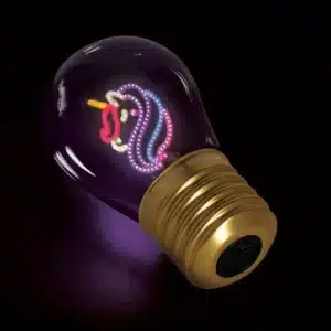Lampe décorative de table en forme d’ampoule Unicorn - Legami