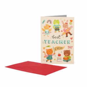 CARTE de vœux Best Teacher - Legami