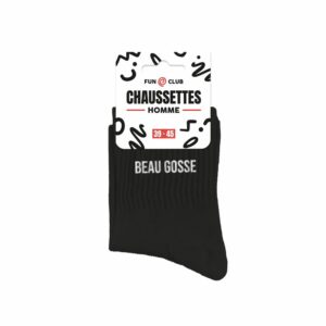 CHAUSSETTES noires homme beau gosse 39-45
