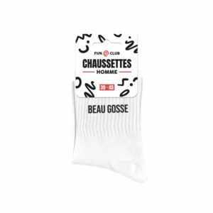 CHAUSSETTES  homme blanches beau gosse 39-45
