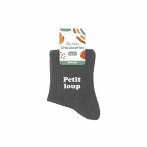 CHAUSSETTES enfant petit loup 25-30