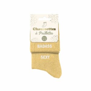 CHAUSSETTES paillettes duo badass sexy 36-42