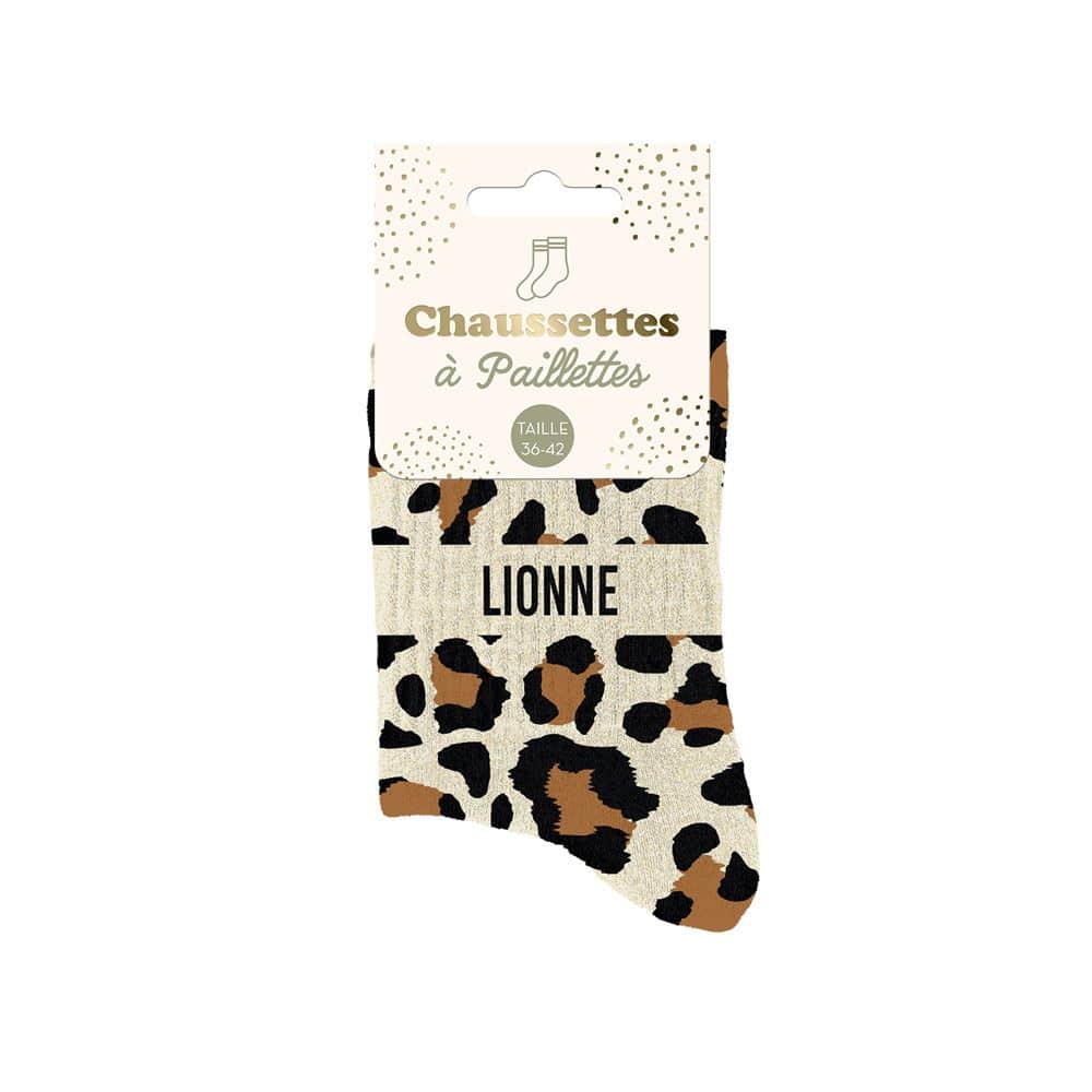 CHAUSSETTES paillettes lionne 36-42