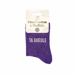 CHAUSSETTES paillettes ta gueule 36-42