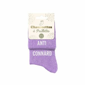 CHAUSSETTES paillettes duo anti connard 36-42