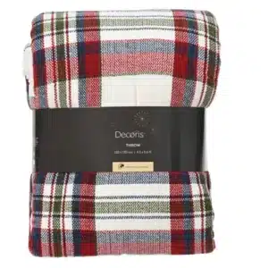 PLAID polyester motif à carreaux 170x130 - Kaemingk