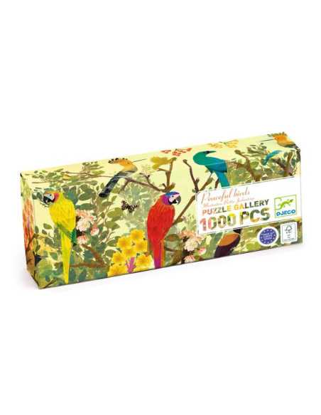 PUZZLE GALLERY - Peaceful birds 1000 pcs - Djeco