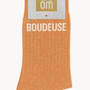 CHAUSSETTES à paillettes Boudeuse 36-40 abricot - Woom