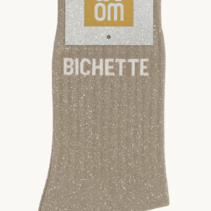 CHAUSSETTES à paillettes Bichette 36-40 beige - Woom