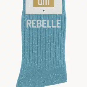 CHAUSSETTES à paillettes rebelle 36-40 bleu turquoise - Woom