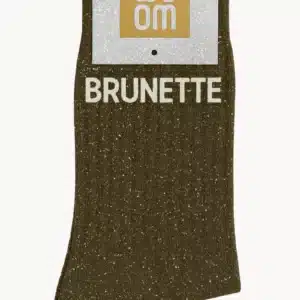 CHAUSSETTES à paillettes brunette 36-40 kaki - Woom