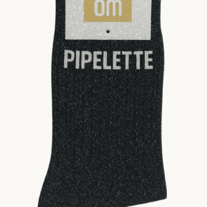CHAUSSETTES à paillettes Pipelette 36-40 noir - Woom